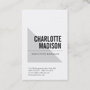 Modern Simple Trendy Minimalist Plain Business Card