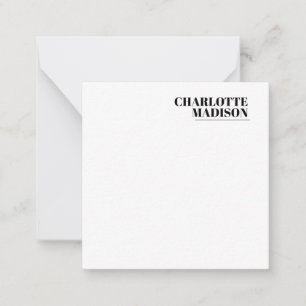 Modern Simple Trendy Minimalist Plain Card