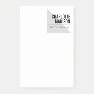 Modern Simple Trendy Minimalist Plain Post-it Notes