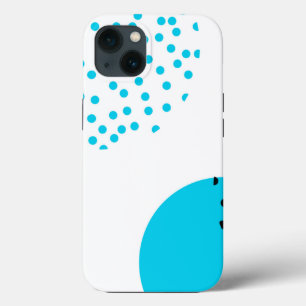 Modern, simple, trendy, urban circle graphic iPhone 13 case