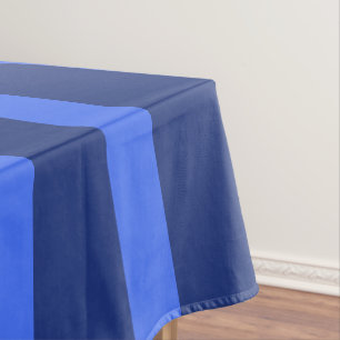 Modern Simple two Tone Stripe Geometric navy blue Tablecloth
