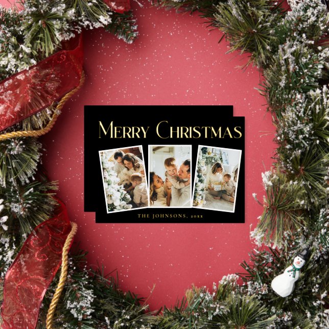 Modern Simple Typography Black Merry Christmas (Insitu)