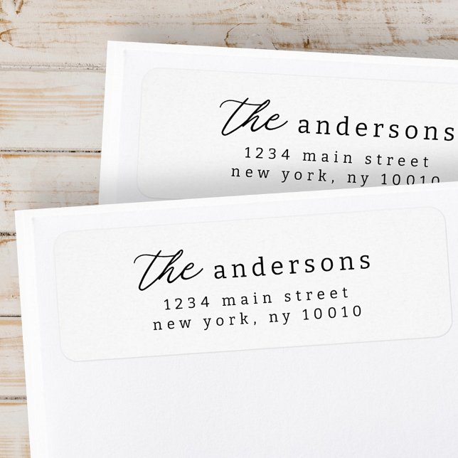 Modern Simple Typography Return Address (Creator Uploaded)