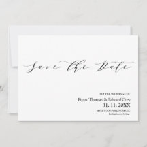 Modern, simple, typography wedding