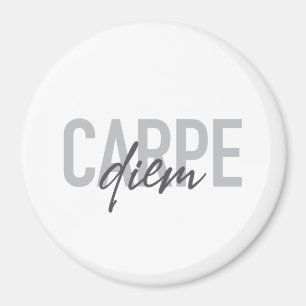 Modern, simple, urban, cool design Carpe Diem Magnet