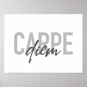 Modern, simple, urban, cool design Carpe Diem Poster