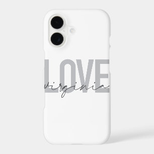 Modern, simple, urban, cool design Love Virginia