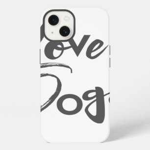 Modern, simple, urban, cool design of Love Dogs iPhone 13 Case