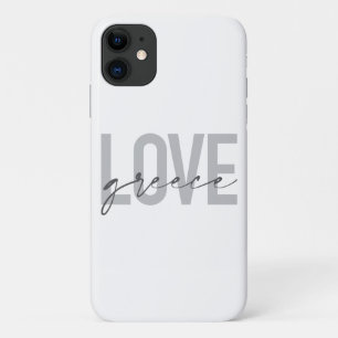 Modern, simple, urban, cool design of Love Greece Case-Mate iPhone Case