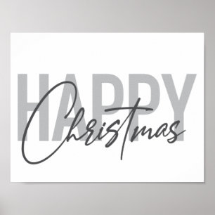 Modern, simple, urban design Happy Christmas Poster