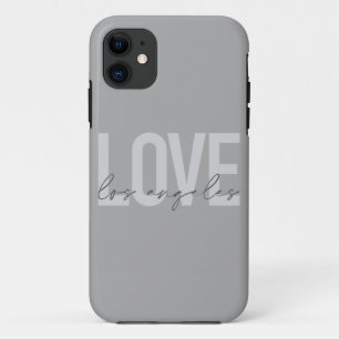 Modern, simple, urban design of Love Los Angeles Case-Mate iPhone Case