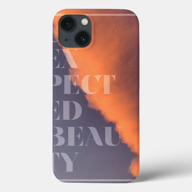 Modern, simple, urban design of Unexpected Beauty Case-Mate iPhone Case (Back)