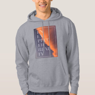 Modern, simple, urban design of Unexpected Beauty Hoodie