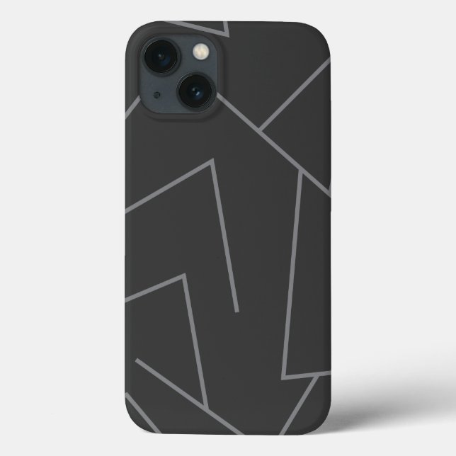 Modern, simple urban, dynamic graphic line pattern Case-Mate iPhone case (Back)