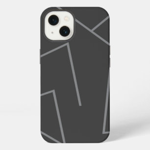 Modern, simple urban, dynamic graphic line pattern iPhone 13 case