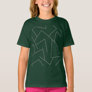 Modern, simple urban, dynamic graphic line pattern T-Shirt