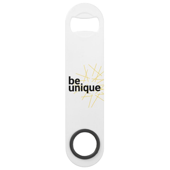 Modern, simple urban graphic design of "Be Unique" (Front)