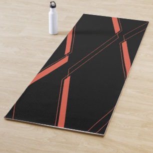 Modern, simple urban plant abstraction graphic art yoga mat