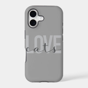 Modern, simple, urban, trendy design Love Cats