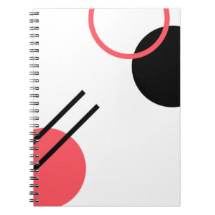 Modern, simple, urban, trendy geometric design notebook