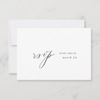 Modern Simple w Meal RSVP
