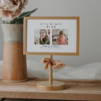Modern Simple Wedding Baby Picture Table Number