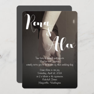 Modern Simple Wedding invitation