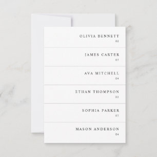 Modern Simple Wedding Name Place Cards