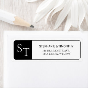 Modern Simple Wedding Return Address