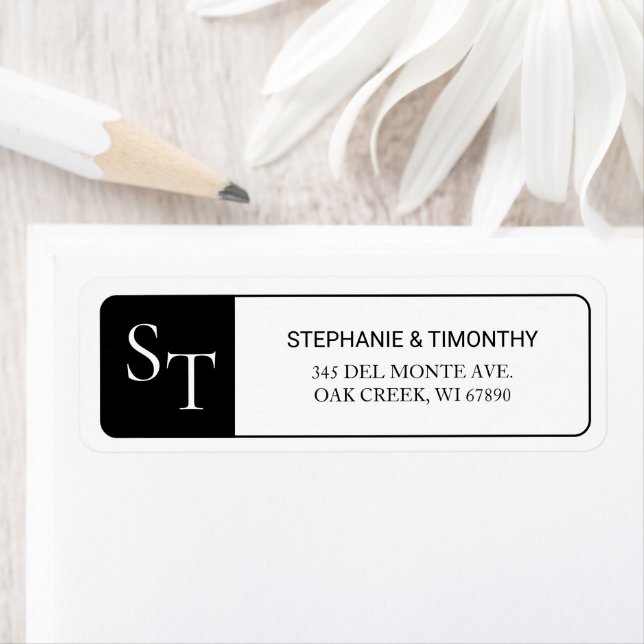 Modern Simple Wedding Return Address (Insitu)