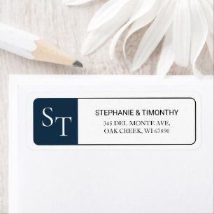 Modern Simple Wedding Return Address