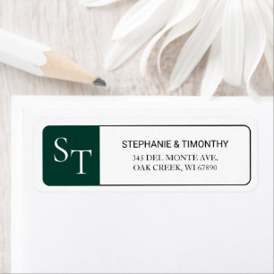 Modern Simple Wedding Return Address