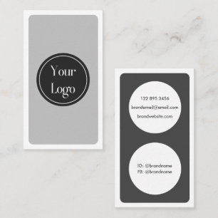 Modern Simple White Graphite Minimalist Business Card