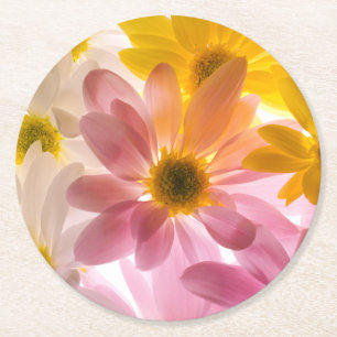 Modern Simple White Marble Rustic Paper Coaster