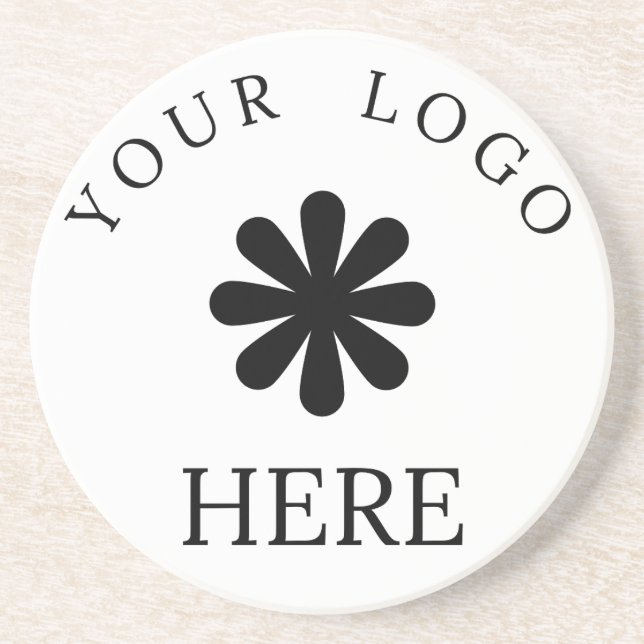 Modern Simple White Marble Rustic Paper Coaster (Front)