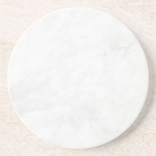 Modern Simple White Marble Rustic Paper Coaster