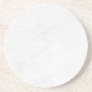 Modern Simple White Marble Rustic Paper Coaster
