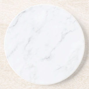 Modern Simple White Marble Rustic Paper Coaster