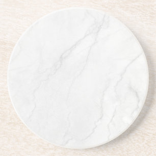Modern Simple White Marble Rustic Paper Coaster