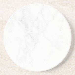 Modern Simple White Marble Rustic Paper Coaster