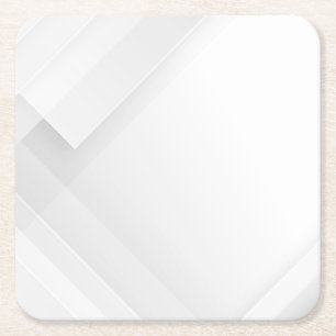 Modern Simple White Marble Rustic Paper Coaster