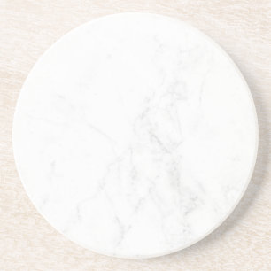 Modern Simple White Marble Rustic Paper Coaster