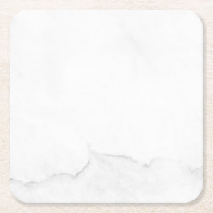 Modern Simple White Marble Rustic Paper Coaster