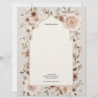 Modern Simple White Professional Custom Letterhead