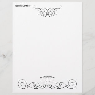 Modern Simple White Professional Custom Letterhead