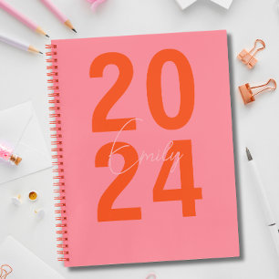 Modern Simple Year + Name  Notebook