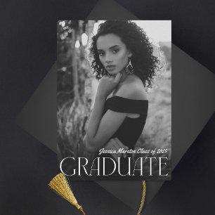 Modern Simplicity Photo Graduation Announcement