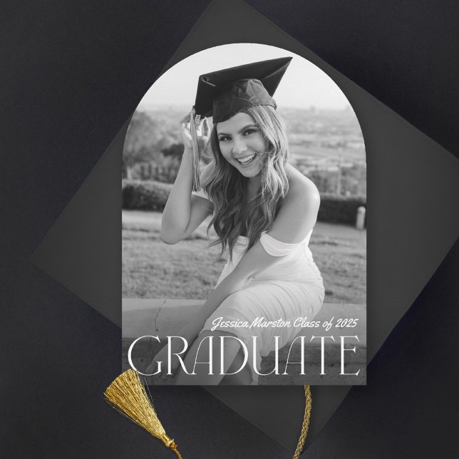 Modern Simplicity Photo Graduation Invitation (Creator Uploaded)