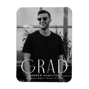 Modern Simplicity Photo Graduation Magnet