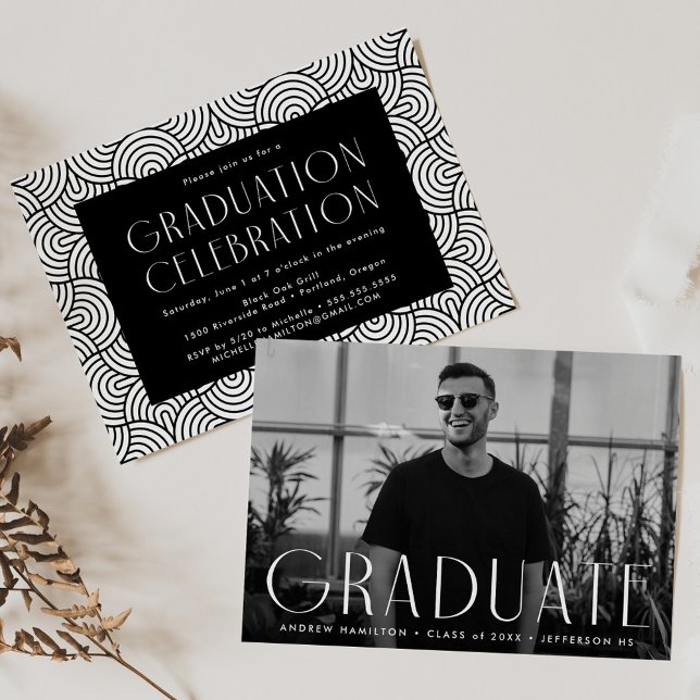 Modern Simplicity Photo Graduation Party Invitation (Creator Uploaded)